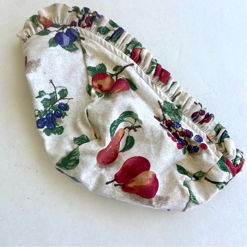 Longaberger Small Vegetable Fabric Liner Shades Fruit Medley 1998